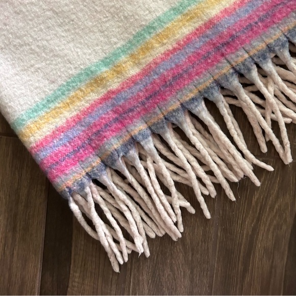 Free People Skye Stripe Fringe Throw Blanket - Picture 3 of 8